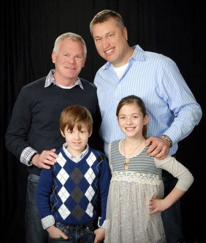 Lee Neubecker & David Neubecker with their adopted children Braiden and Michael Neubecker. Neubecker, is not only the President and CEO of Forensicon, Inc., he is also in a long term relationship with his Partner David Neubecker of 13 years. The couple became foster parents to their adopted children, Braiden and Michael Neubecker, when they were 4 and 3 years old respectively. Two years following first welcoming their children as foster parents, they were able to legally adopt the children as joint parents. The children are now ages 9 and 10.